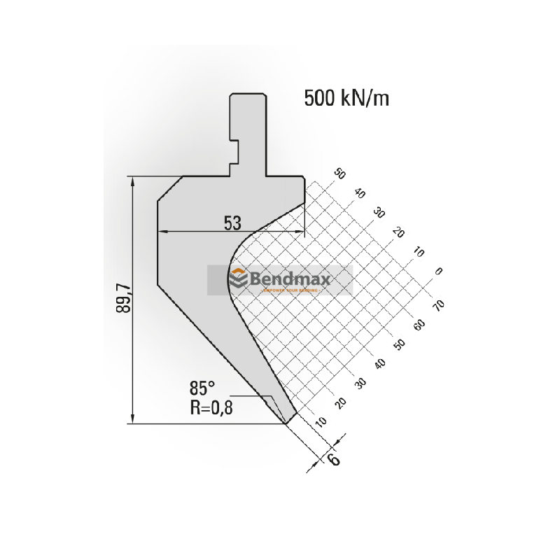 press brake tool- amada-gooseneck punch11.865