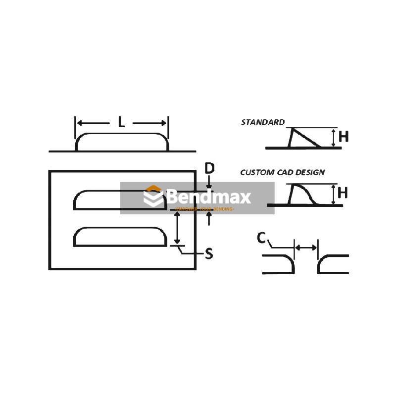 press brake tool- louver punch and die
